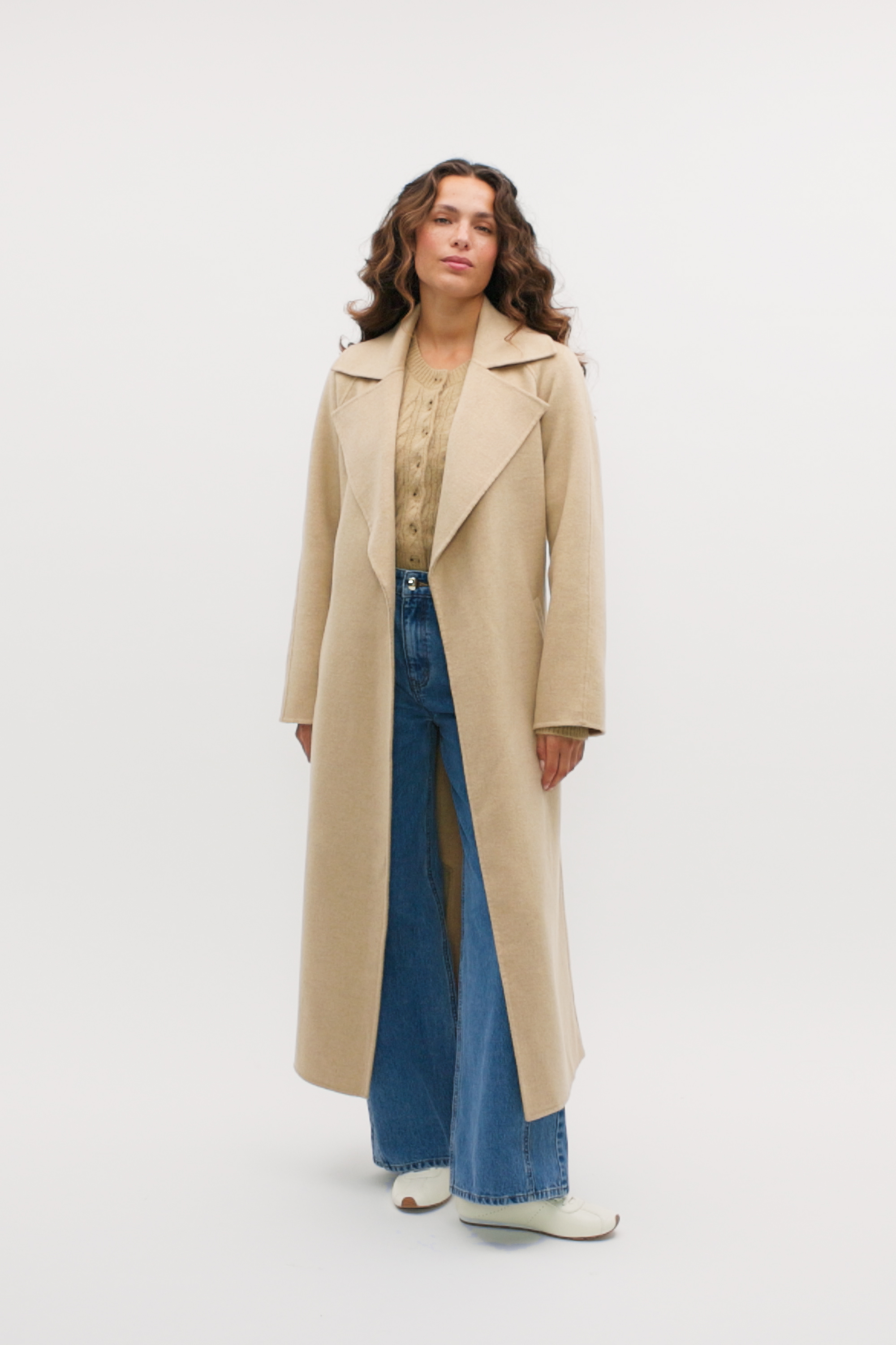 ダルDhal Shetland-Wool sarge Boiled Coat ダルDhal Shetland-Wool sarge Boiled Coat